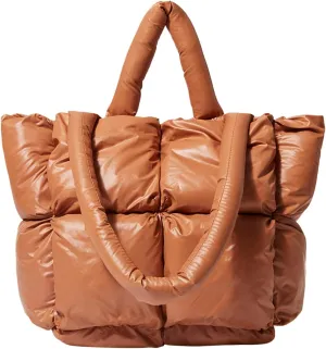 Tote Bag For Women Light Large Quilted Shoulder Bag Carryall Puffer Hobo Bag For Her Friends Travel College D