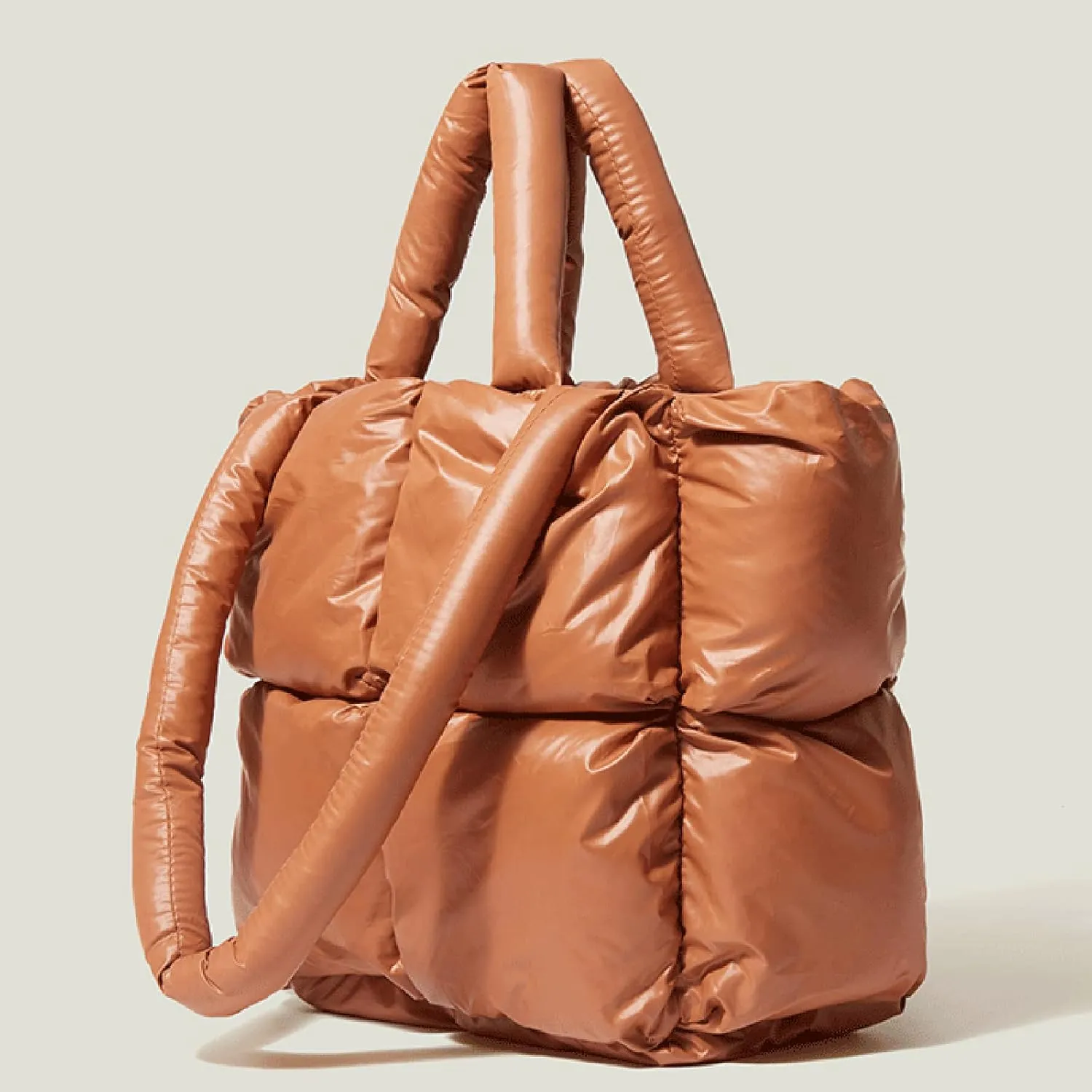 Tote Bag For Women Light Large Quilted Shoulder Bag Carryall Puffer Hobo Bag For Her Friends Travel College D