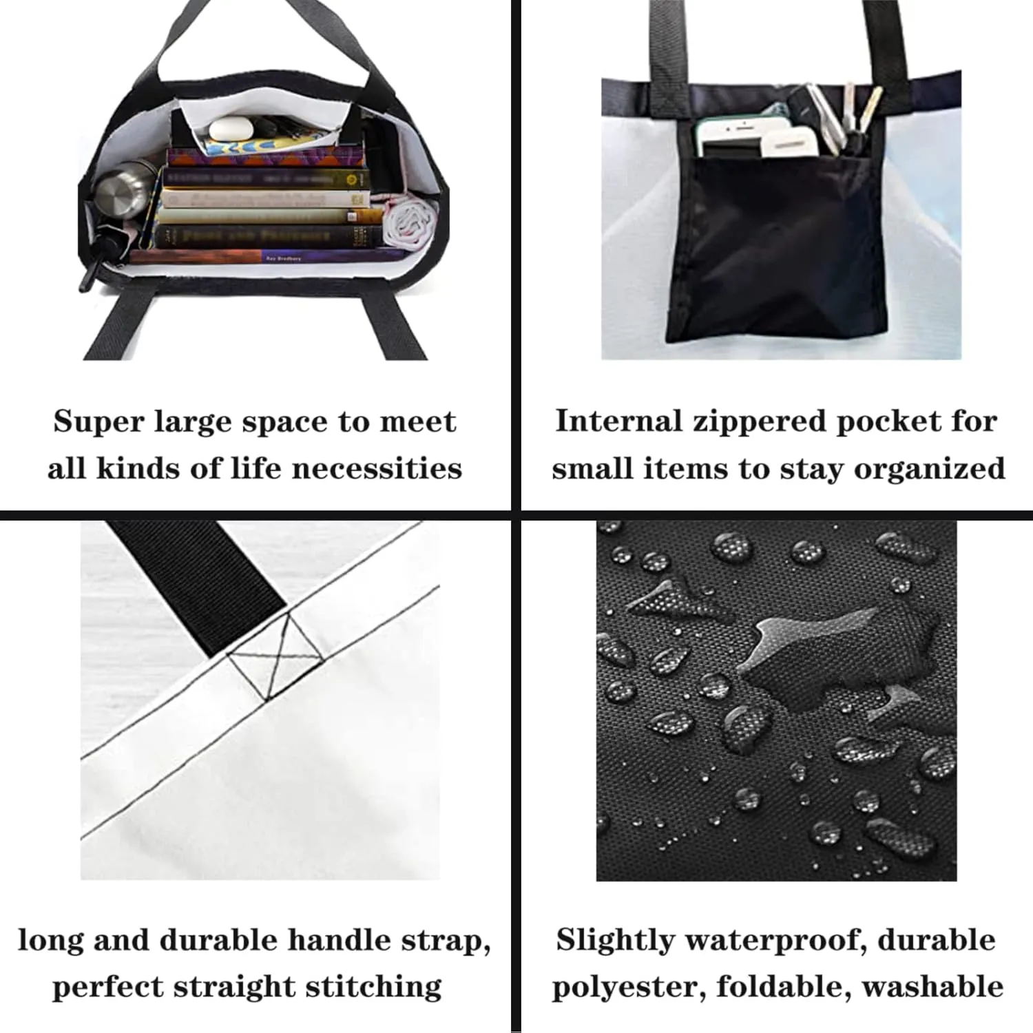 Tote Bag for Women, Reusable Grocery Bags Shopping Bags, Canvas Tote Bag Large Tote Bags for Women