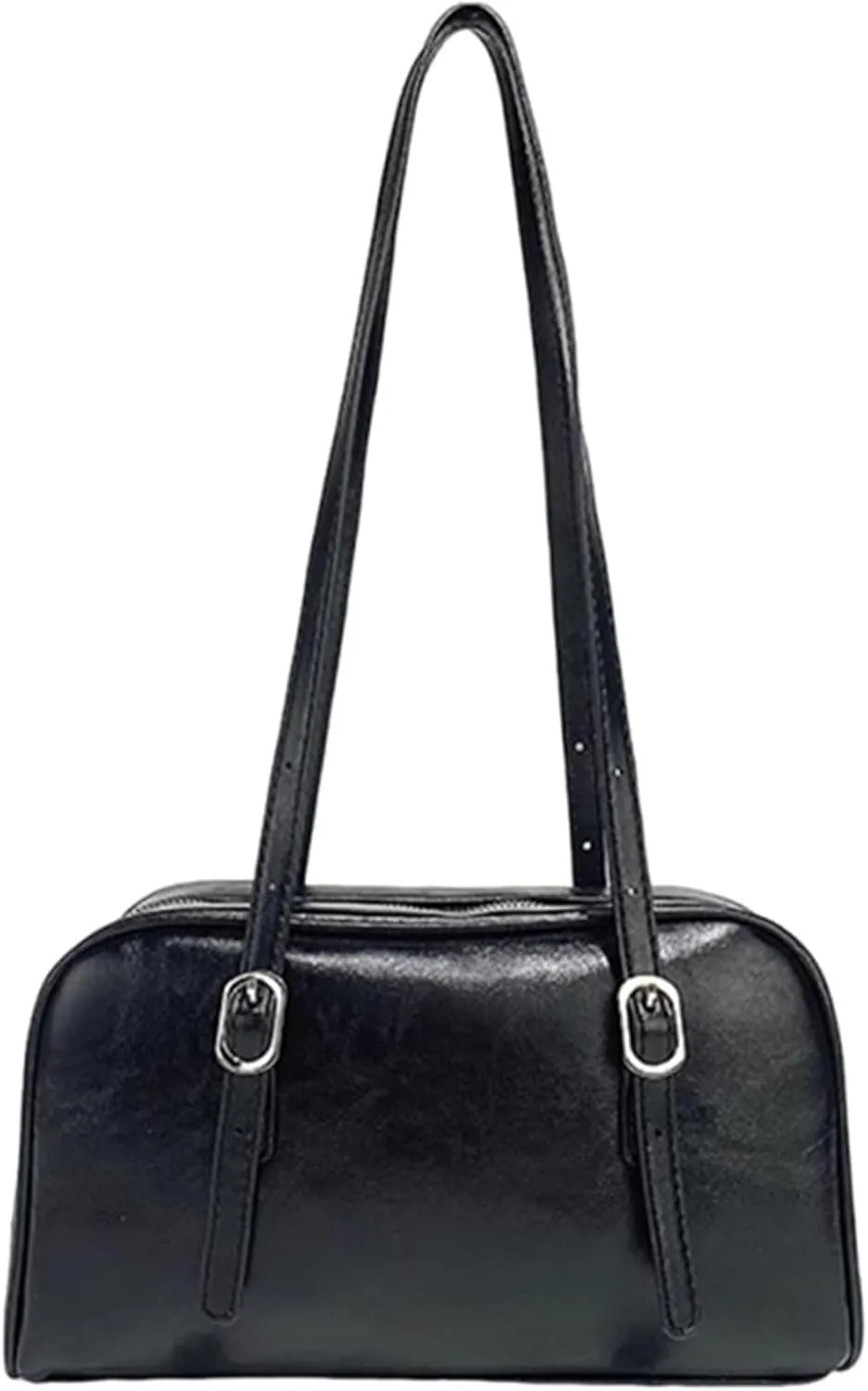 Vintage PU Leather Women Tote Handbag Fashion Shoulder Bag Large Capacity Chic Hobo Bag Designer Solid Underarm Bag