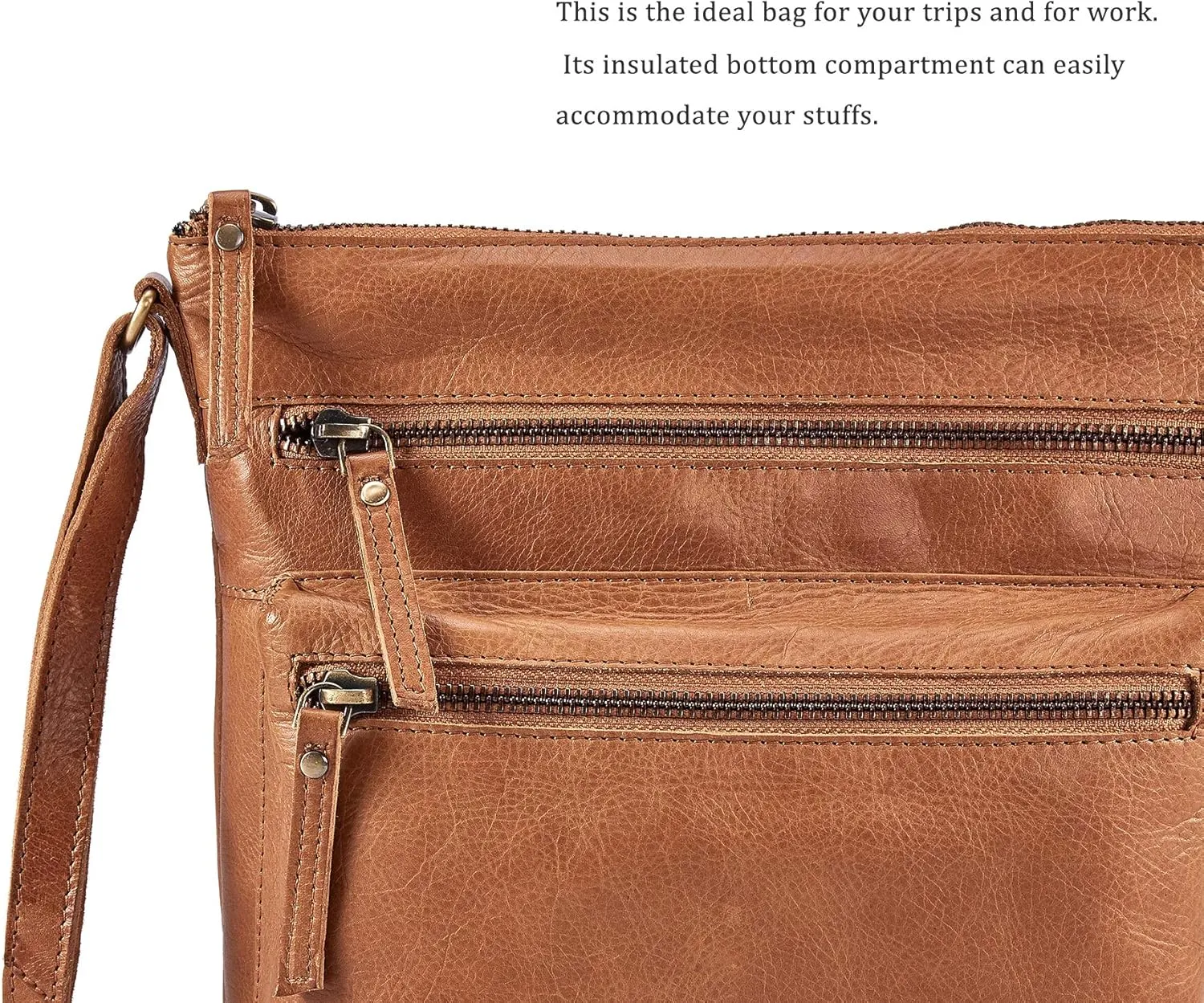 Wise Owl Accessories Small Crossbody Bags for Women Real Leather Purse Handbags Crossover Over the Shoulder Pocketbook