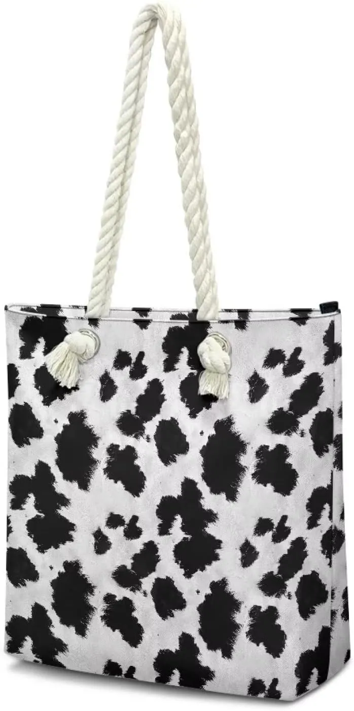 Women Tote Bags, Large Beach Bag with Zipper Beach Tote Bags Handbag Weekender Bags for Travel Vacation