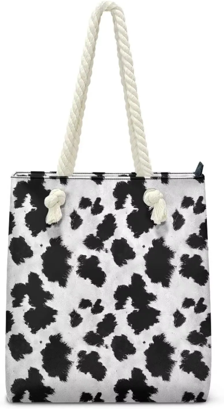 Women Tote Bags, Large Beach Bag with Zipper Beach Tote Bags Handbag Weekender Bags for Travel Vacation