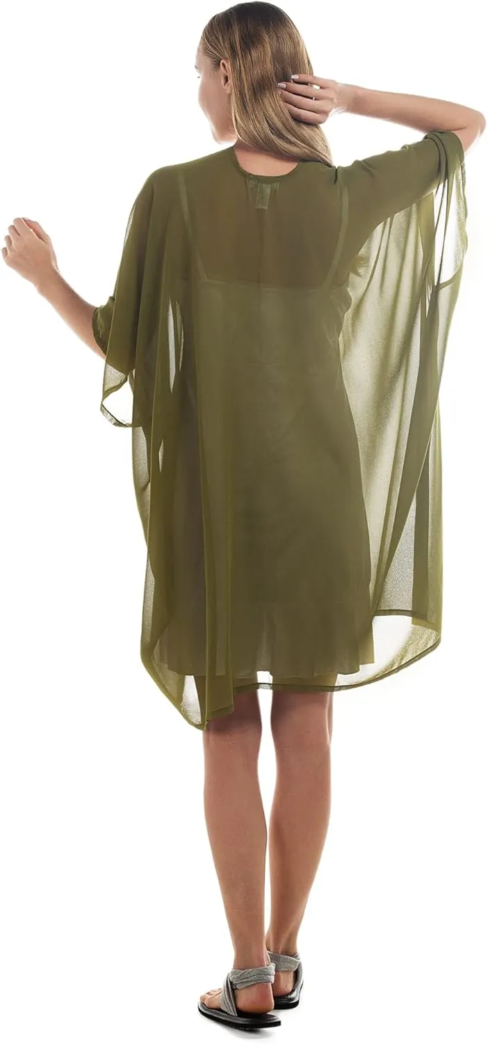 Womens Beach Kimono Coverup Sheer Chiffon Cover Ups Swimwear Cardigan Summer