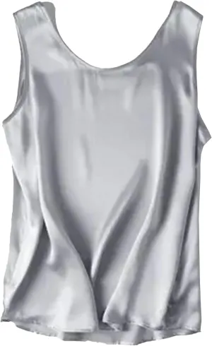 Women's Silk Satin Camisole Tops for Women Trendy Casual Sleeveless Blouses Tank Tops Shirt