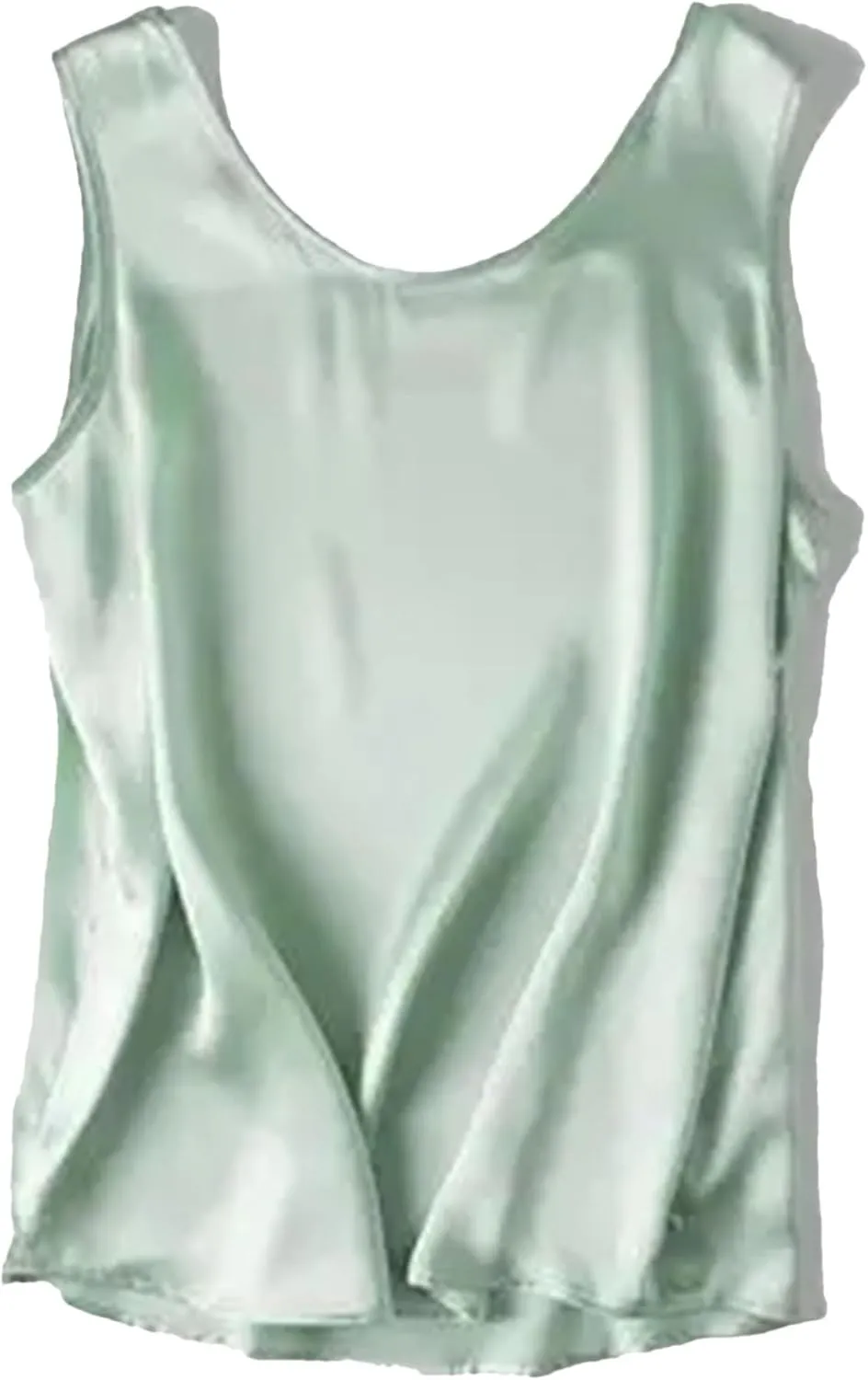 Women's Silk Satin Camisole Tops for Women Trendy Casual Sleeveless Blouses Tank Tops Shirt
