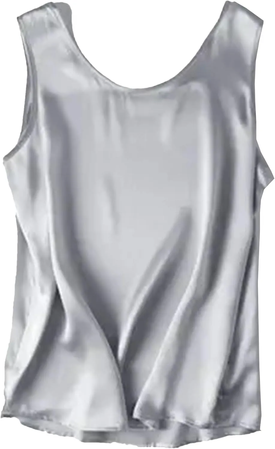 Women's Silk Satin Camisole Tops for Women Trendy Casual Sleeveless Blouses Tank Tops Shirt