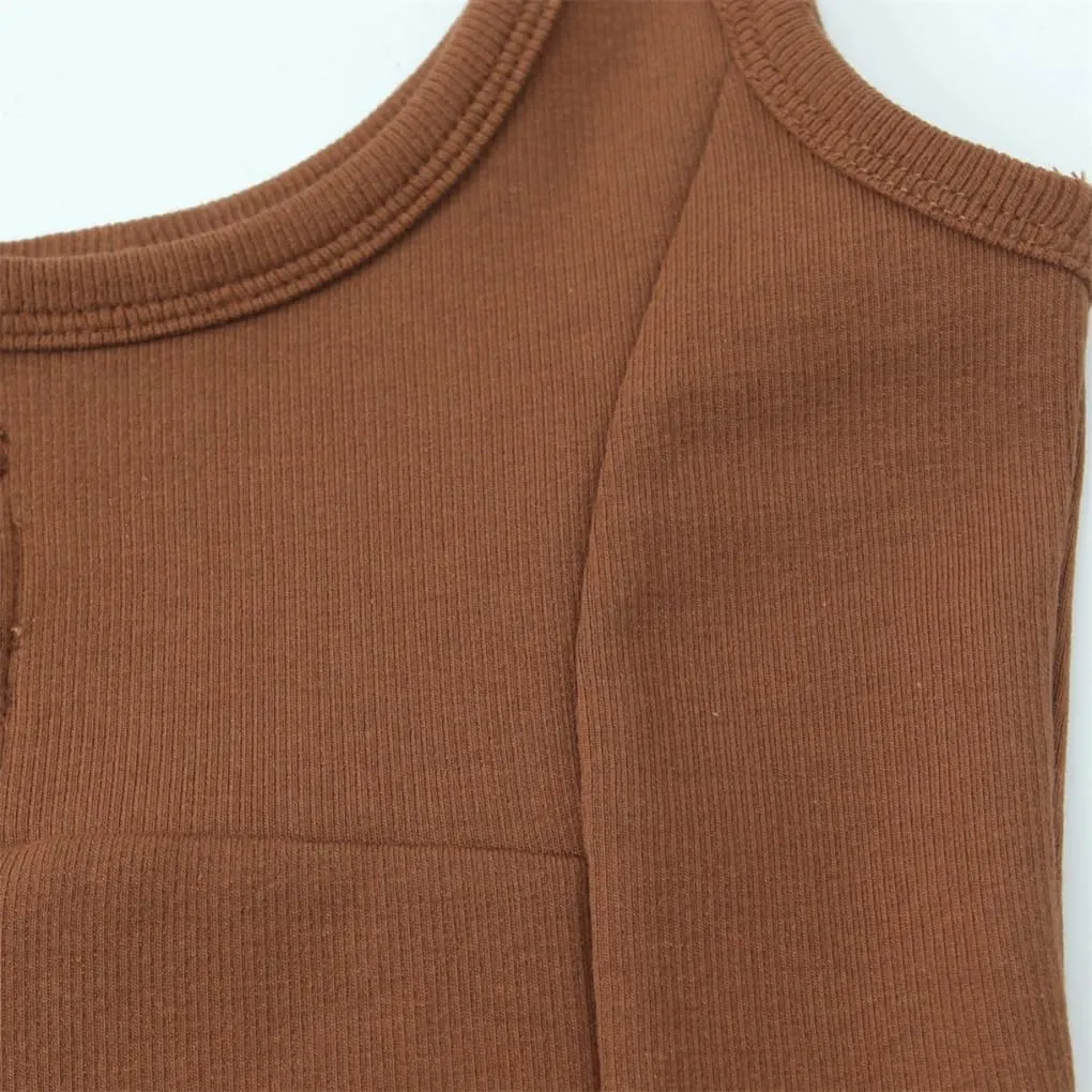 Women's Solid Color Slim Square Neck Camisole