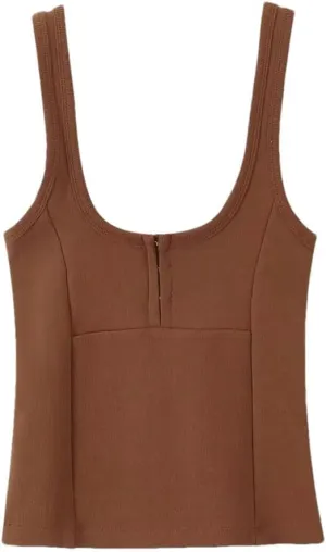 Women's Solid Color Slim Square Neck Camisole