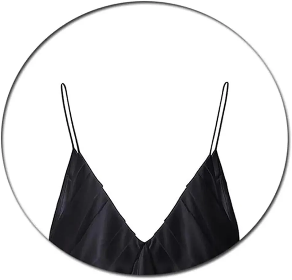 Womens Solid Summer Camisole Tank Tops Sleeveless V Neck Irregular Ruffle Backless Crop Tops