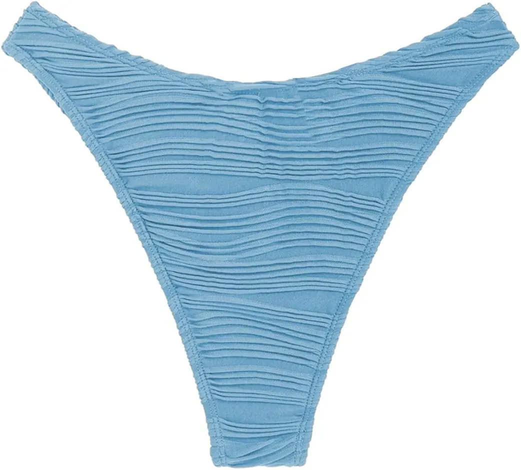 ZAFUL Women Cheeky Bikini Bottoms Wave Swimsuit Swim Briefs Bathing Basic Suit Bottom