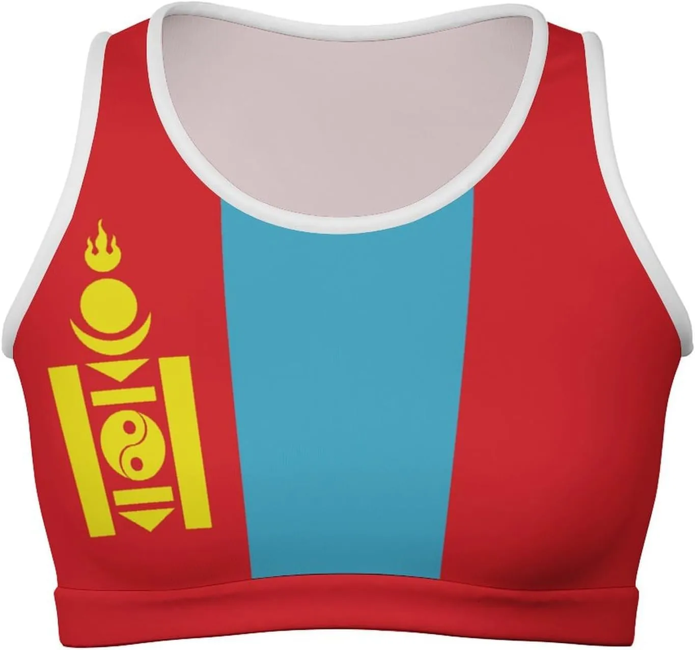Zakqeik Womens Mexican Flag Tank Tops Workout Cropped Slim Fit Summer Camisole Sleeveless Tops